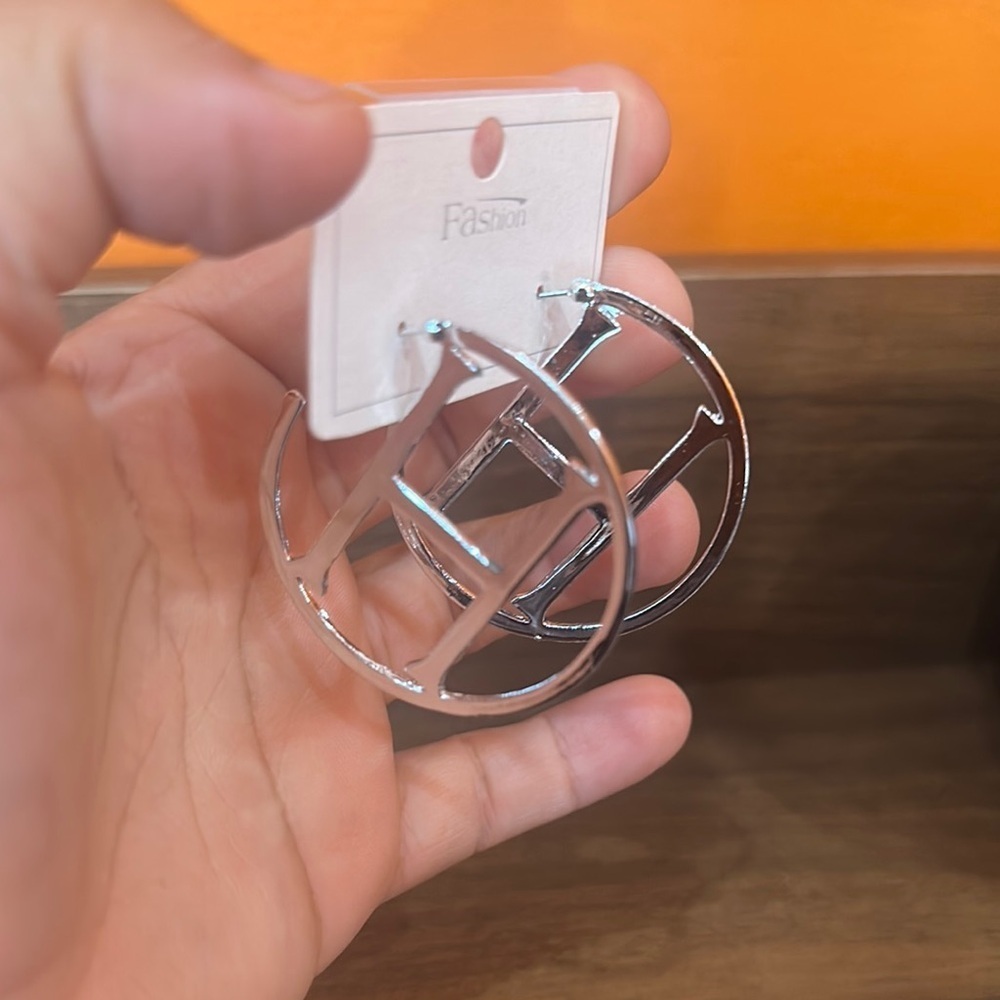 NEW Silver Hoop Earrings
